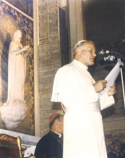Papst Johannes Paul II. zu Besuch